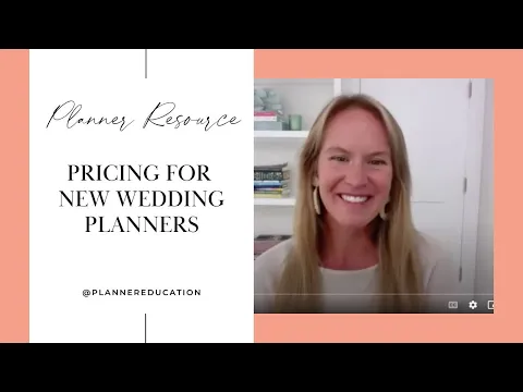 Pricing For New Wedding Planners