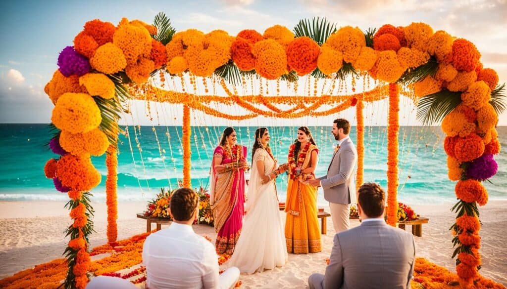 Hindu destination wedding in Mexico