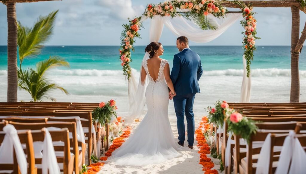 Riviera Maya beach wedding