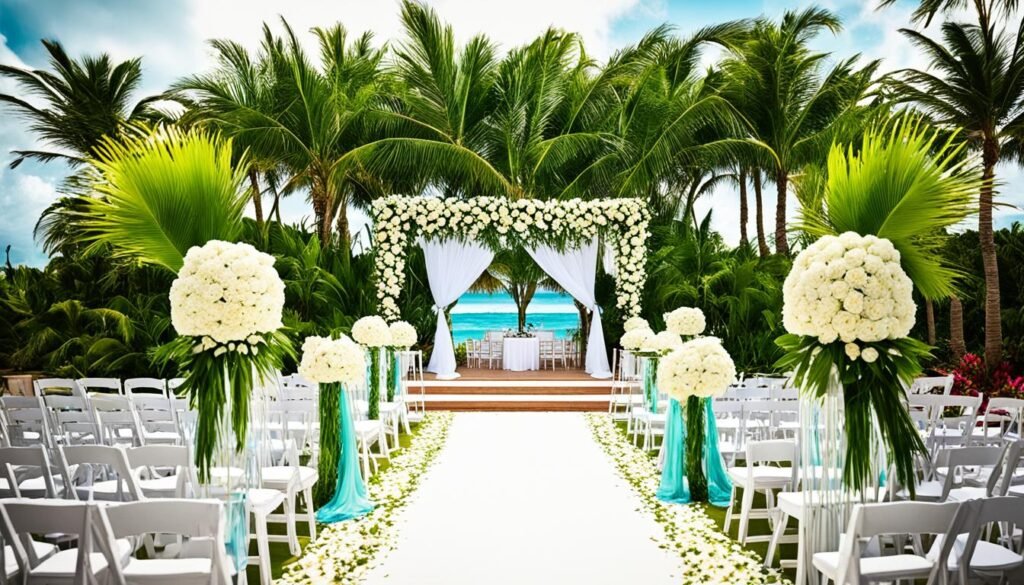 tropical wedding expenses cancun