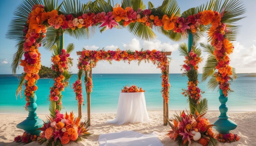 wedding decorations Bahamas